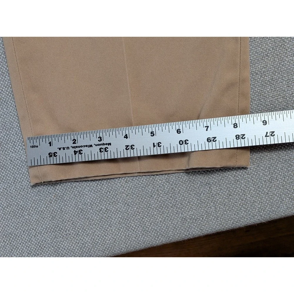 Brooks Brothers Men's 34x29 Advantage Chino Pants Khaki 100% Cotton Office Dress